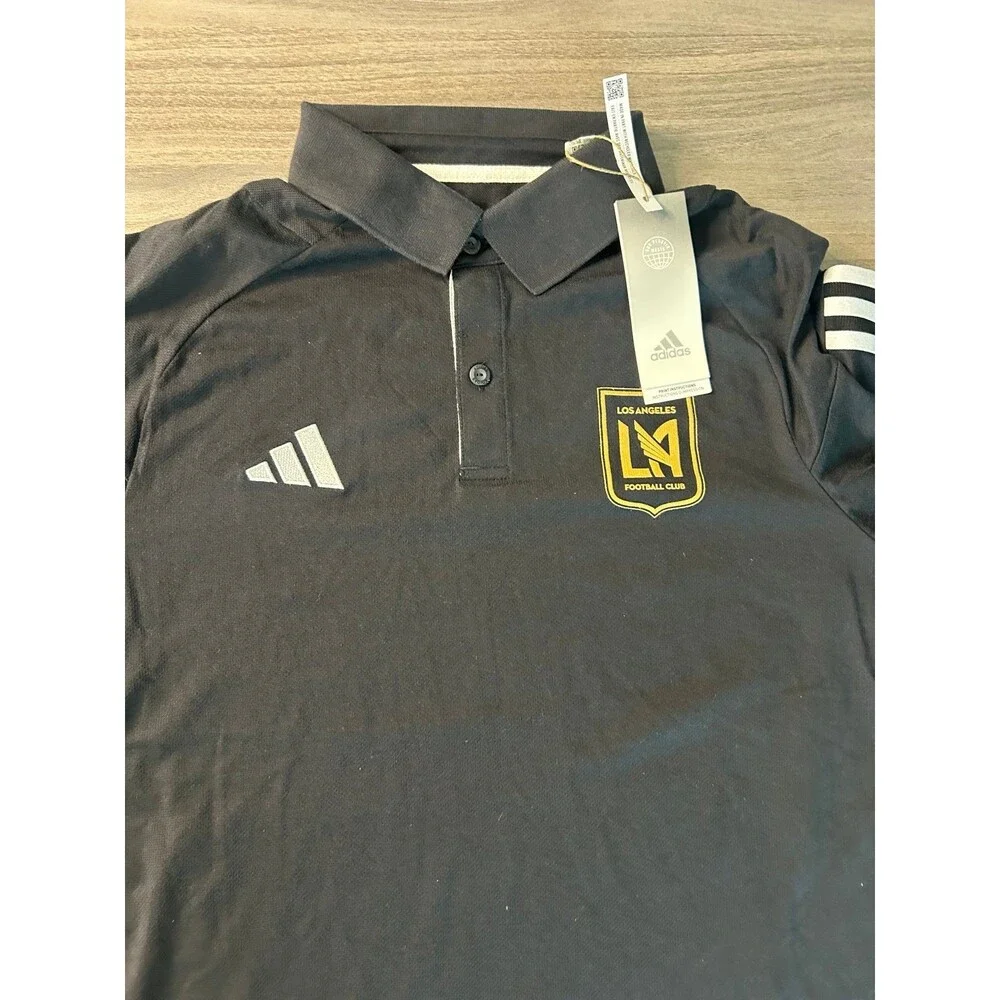 LAFC Men’s Adidas Black Polo Size M
